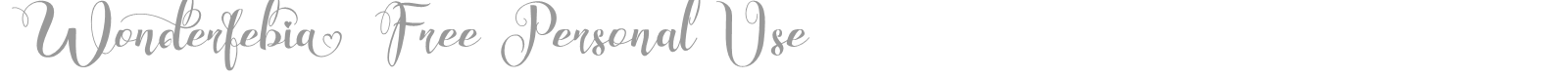 Wonderfebia font preview